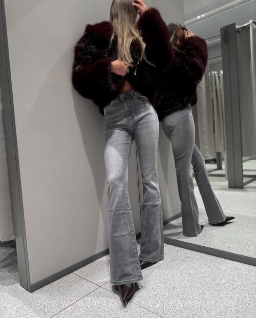 GREY SKINNY FLARE 72