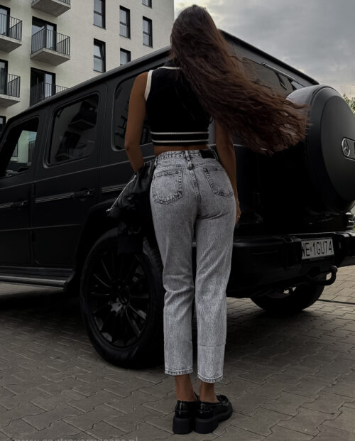 Jeansy mom fit polska produkcja. Jeansy z bawełny 100 %